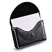 UBAYMAX Leather Business Card Holder for Men Women, Business Name Card Case Credit Card Holder Slim Card Wallet Carrier Leather Card Pocket Card Holder with Magnetic Shut (Leather Black)