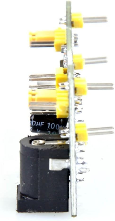 UCEC MB102 3.3V 5V Breadboard Power Supply Module for Arduino Board Solderless Breadboard (Pack of 6) - Image 4