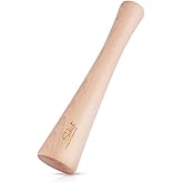 SOLIGT 12" Sauerkraut Pounder for Mason Jars Vegetable Fermentation- One Piece of Solid Wood