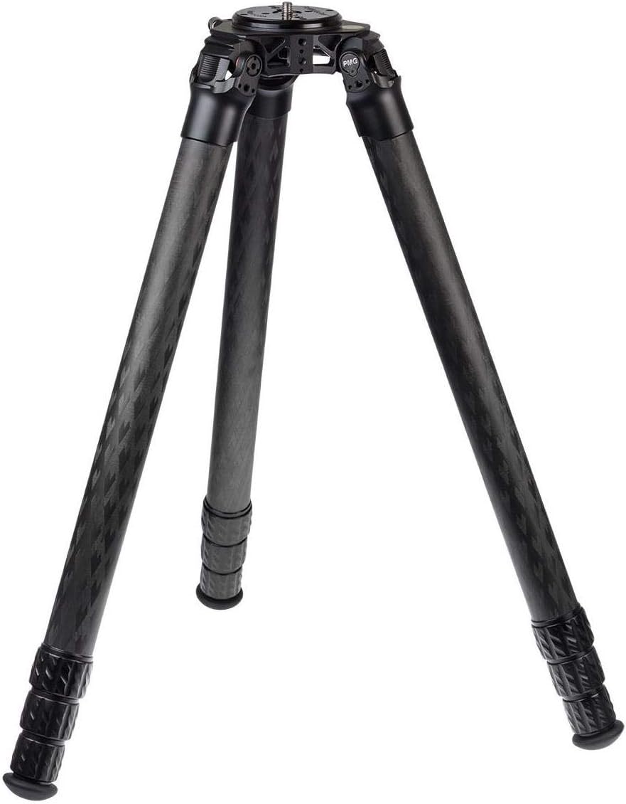 ProMediaGear Pro-Stix 4-Section Long Carbon Fiber Tripod with 42mm Diameter Legs, 125 lbs Capacity, 77" Max Height : Camera & Photo