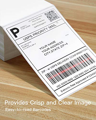 Inateck Thermal Shipping Label, 4 x 6 inches (100 mm x 150 mm), Waterproof, BPA/BPS Free, Box of 500