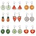 Fashion Drop Dangle Earrings Sets,Trendy Statement Creative Funny Cute Acrylic Fruit Earrings Sets For Women Girls