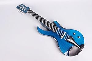 WUQIMUSC 7 String Electric Violin 4/4 full size kit with case bow big jack AUX Cable Ebony Fittings Powerful Sound