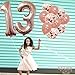 KatchOn, Rose Gold 13 Balloon Numbers - Giant, 40 Inch | 13th Birthday Decorations for Girls | 13 Rose Gold Balloons for 13 Birthday Decorations for Girls | Rose Gold Number 13 Balloons for Birthdays