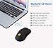 2.4GHz Wireless Bluetooth Mouse,Dual Mode Rechargeable Wireless Mouse Work on Two Devices for PC, Laptop, Mac, Android, Windows , 3 Adjustable DPI, 6 Buttons