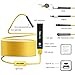 Wireless Endoscope, Snake Camera Inspection Camera Kit 1200P HD IP68 Waterproof in Semi-Rigid Cable for Android and IOS Smartphone with Carrying Case (Yellow 11.5FT)