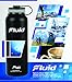 Fluid Insulated Stainless Steel Water Bottle Sports (Obsidian) - 40 Oz, Wide Mouth, BPA Free, Stainless Lid, Flip-top Lid, and Straw Lid Included