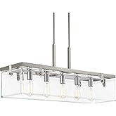 Progress Lighting Glayse Five-Light Linear Chandelier