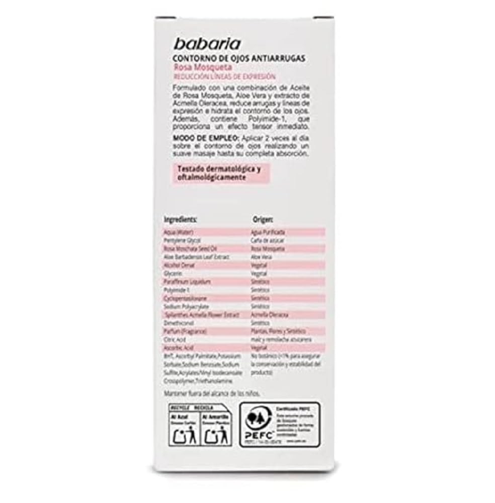 Babaria Rosa Mosqueta/Musk Rose Oil Eye Line Serum 15ml