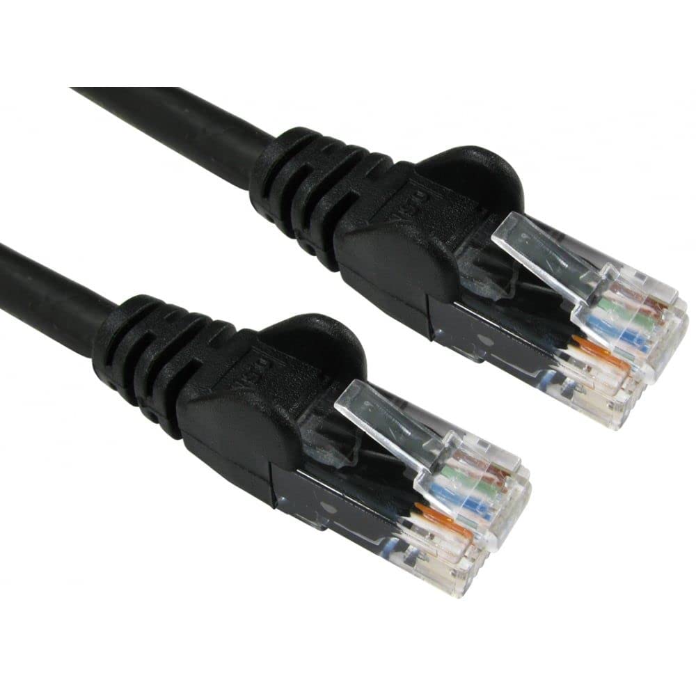 JAFSAL ONLINE CAT6 RJ45 Lan Cable- Gigabit Ethernet Patch Network UTP Lead- High Speed Ethernet Cable Cord Ideal for Internet, Router, Modem, Smart TV, PC and Laptop – 10 Meter Black