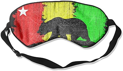 Rasta California Republic Natural Silk Sleep Mask &amp; Blindfold Super-smooth Eye Mask