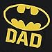 Batman Batdad Classic Logo for Fathers and Dads T Shirt & Stickers