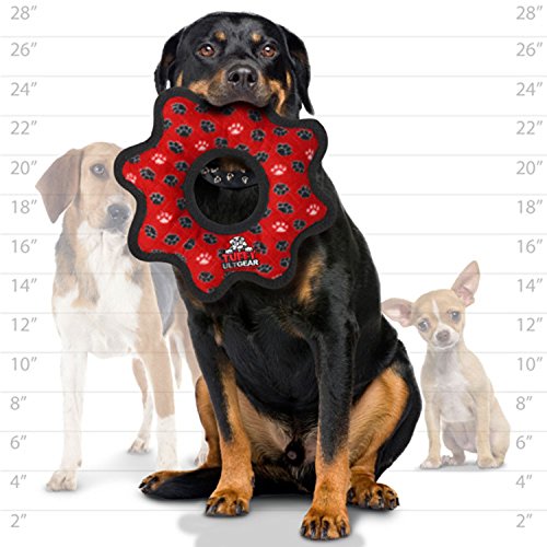 Tuffy Ultimate Gear Ring Red Paw