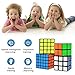 Mysterystone Magic Speed Cube Puzzle Bundle Pack(2X2X2, 3x3x3, 4x4x4, 5x5x5) with Extra 4Xdisplay Stand & 4Xportable Bag