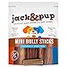 Jack&Pup Premium Grade Odor Free Mini Bully Sticks Dog Treats, (1/2 Lb. Pack) – Length Size 2” to 4” - All Natural Gourmet Dog Treat Chews – Fresh and Savory Beef Flavor