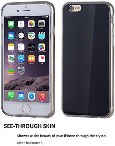 Apple iPhone 6 Plus 6S Plus Case, Scratch Resistant, Clambo Crystal Series Clear iPhone 6 6S Plus Case Black 5.5 inch Hybrid Bumper Case for iPhone 6 Plus iPhone 6S Plus Case Clear (Black)