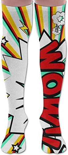 ZHONGJIAN Unisex Knee High Long Socks Wow Flower Sport Wrist Socks Length 65cm
