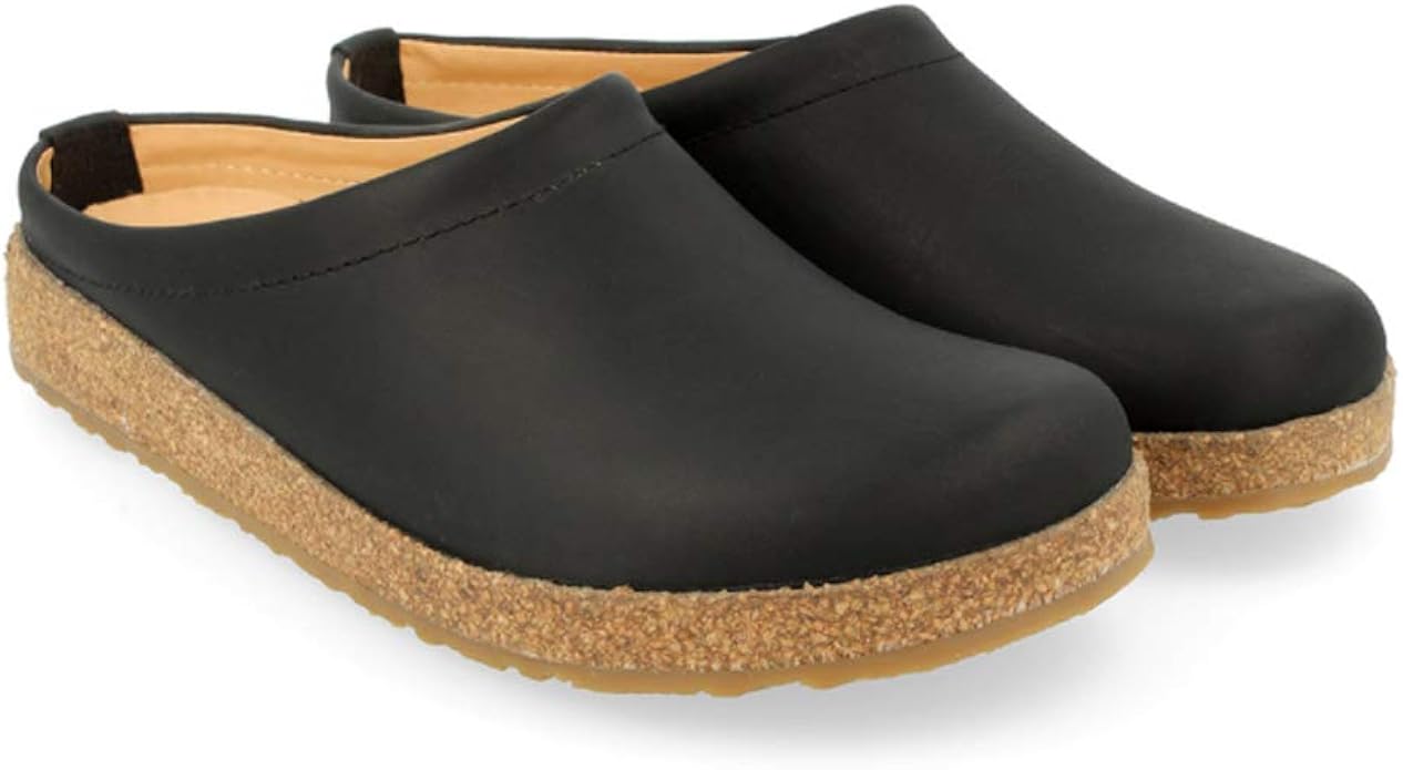 haflinger leather clogs