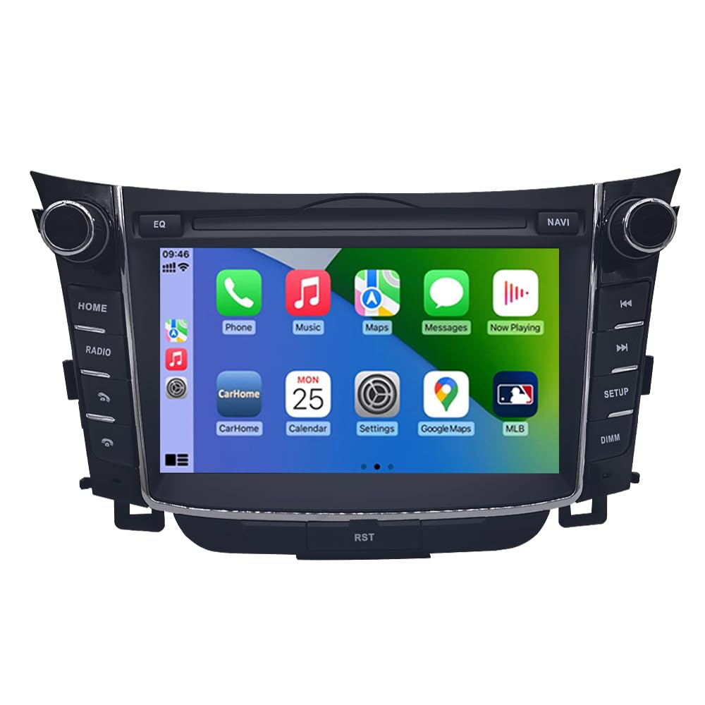 Photo 1 of Android 13 for Hyundai i30 Radio Elantra GT 2 Generation Car Stereo 2011-2017 Head Unit Navi GPS Multimedia WiFi Steering Wheel Control CarPlay Android Auto 4GB RAM + 64GB