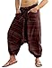 SARJANA HANDICRAFTS Men's Cotton Harem Genie Dance Yoga Alibaba Hippie Pants