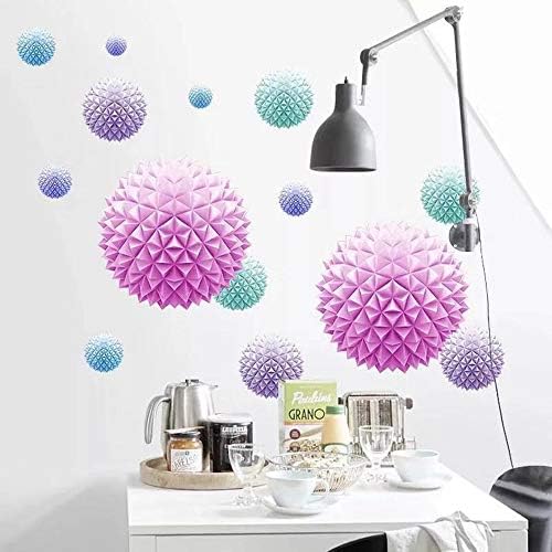 DERUN TRADING Wall Stickers & Murals Home Décor Home Décor Accents for Living Room Flower Wall Decals Home Improvement Paint Wall Treatments Wall Decals Murals Decor Vinyl Removable Mural Paper