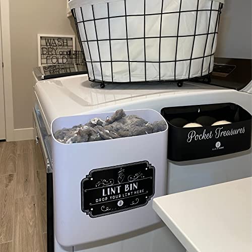 Lint Bin For Laundry Room Farmhouse Retro Lint Bin