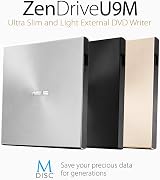 ASUS SDRW-08U9M-U External UltraSlim DVD Writer USB C A Mac Compatible view 3