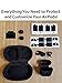 Ultimate AirPod Accessory Pack - AirPod Skins, Charging Case, Straps, Bander, Eartips and Hardshell Case (Matte Black)