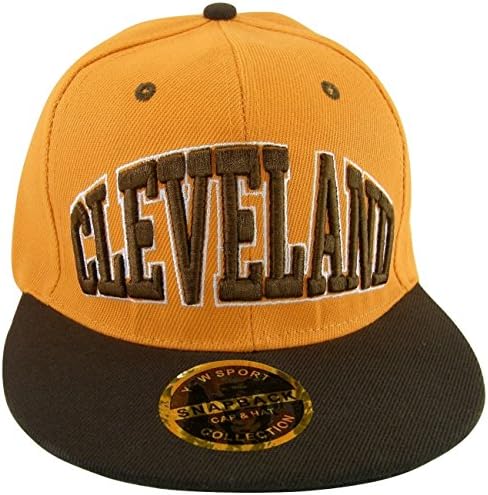 Cleveland Crowned Lettering Men's Adjustable Snapback Baseball Caps