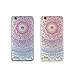 kwmobile Crystal TPU Silicone Case for > Huawei GR3 / P8 Lite SMART < in blue dark pink transparent Design Indian sun