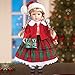 Women's Santa Hat Christine Christmas Porcelain Doll, Red