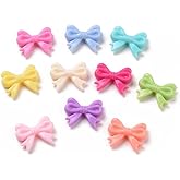 DanLingJewelry 900Pcs Candy Color Acrylic Bow Beads Lovely Bowknot Spacer Beads for DIY Bracelets Lanyard Keychain Jewelry Making Supplies