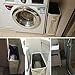 Homiak Slim-line Laundry Hamper with Wheels for Clothes Storage and Organization, Laundry Bins with Handles on Wheels (L15.4 x W7.3 x H22 inch) (Beige)