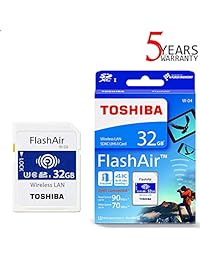Toshiba FlashAir W 04 32 GB SDHC Clase 10 tarjeta de memoria