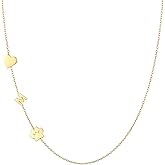 GINAZL Personalized Sideways Paw Print and Initial Necklace, Dog Cat Mom Gift Pet Memorial Gifts Mothers Day for Women