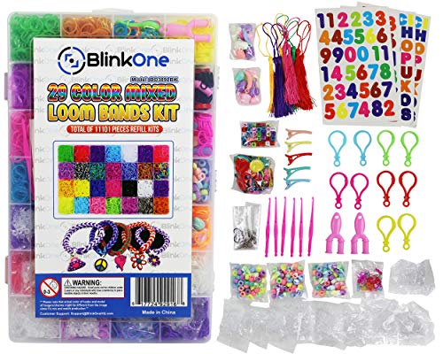 6 11101+Loom+Bands+Kit+Pendants
