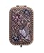 Nerien Women's Magnifying Vintage Foldable Metal Princess Style Butterfly Flower Russian Style Purse Mirror Portable Travel Mirror Copper