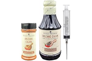 Gourmet Warehouse Orleans Cajun Injectable Marinade and Spice Rub, 16 ozs, No MSG, No HFCS