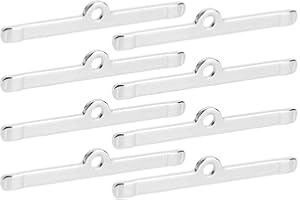 Aramox Valve Cover Clamp, 8pcs Chrome 4 3/4inch Valve Hold-Down Tabs Valve Cover Spreader Bars Fit for 283 305 327 350