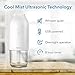 Fancii UltraMist Personal Desktop Humidifier - Small Portable Cool Mist Ultrasonic Humidifier with Built-in Water Tank for Office Desk, Bedroom, Car, and Travel