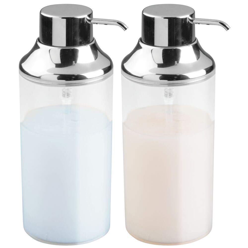 Amazon.de: mDesign Shampoospender wiederbefüllbar - Spender mit 1L Füllmenge - schickes ...