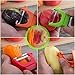 Attootric Peeler, Vegetable Peeler Set of 3 pcs with Sharp Stainless Steel Blade for Apple Potato Fruit, Swivel Y Serrated Julienne Peeler Non-Slip Handle Kitchen Gadgets Tools (Red Green Yellow)