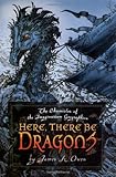 Front cover for the book Here, There Be Dragons by James A. Owen