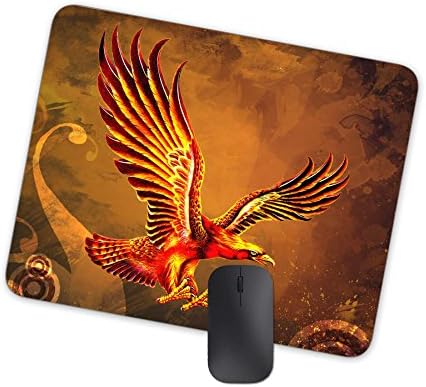 Attacking Eagle Gaming Mouse Pad Custom Design,American Patriotic Eagle Painting Art,Non-slip Thick Rubber Mousepad Mat