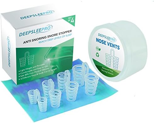 Anti Snoring Solution, advanced Hollow Nose Vents To Ease Breathing and Snoring (Set of 4)