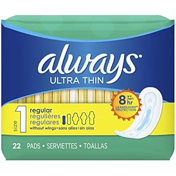 unscented ultra regular always without pads count thin wings pack