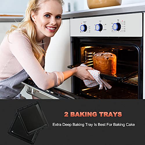 24" Single Wall Oven, thermomate 2.3Cu.f Electric Wall Oven with 5