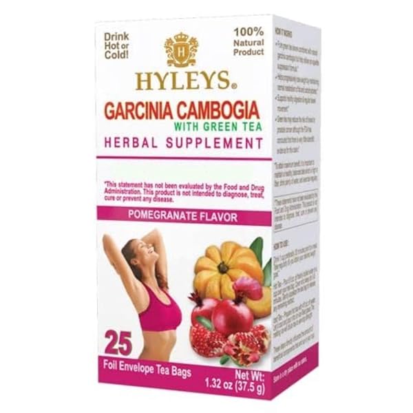 HYLEYS TEA GARCINIA CAMBOGIA GREEN TEA WITH POMEGRANATE...
