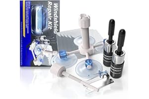 AODA Windshield Repair Kit, Upgraded Windshield Crack Repair Kit, Windshield Repair Kit for Chips and Cracks with Pressure Syringes, Quick Fix Glass Repair Kit for Chips, Cracks, Star-Shaped Crack