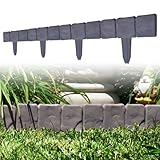10 Piece Cobblestone Flower Bed Border by Pure Garden by Pure Garden
